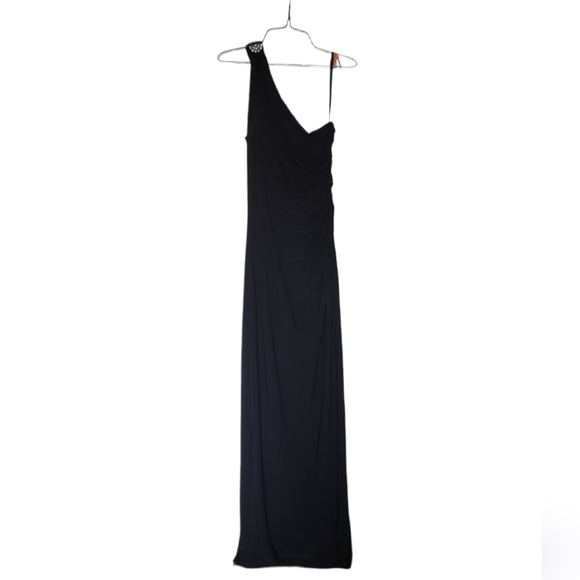 Lauren Ralph Lauren Dresses & Skirts - Lauren Ralph Lauren One Shoulder Black Dress, Size 12